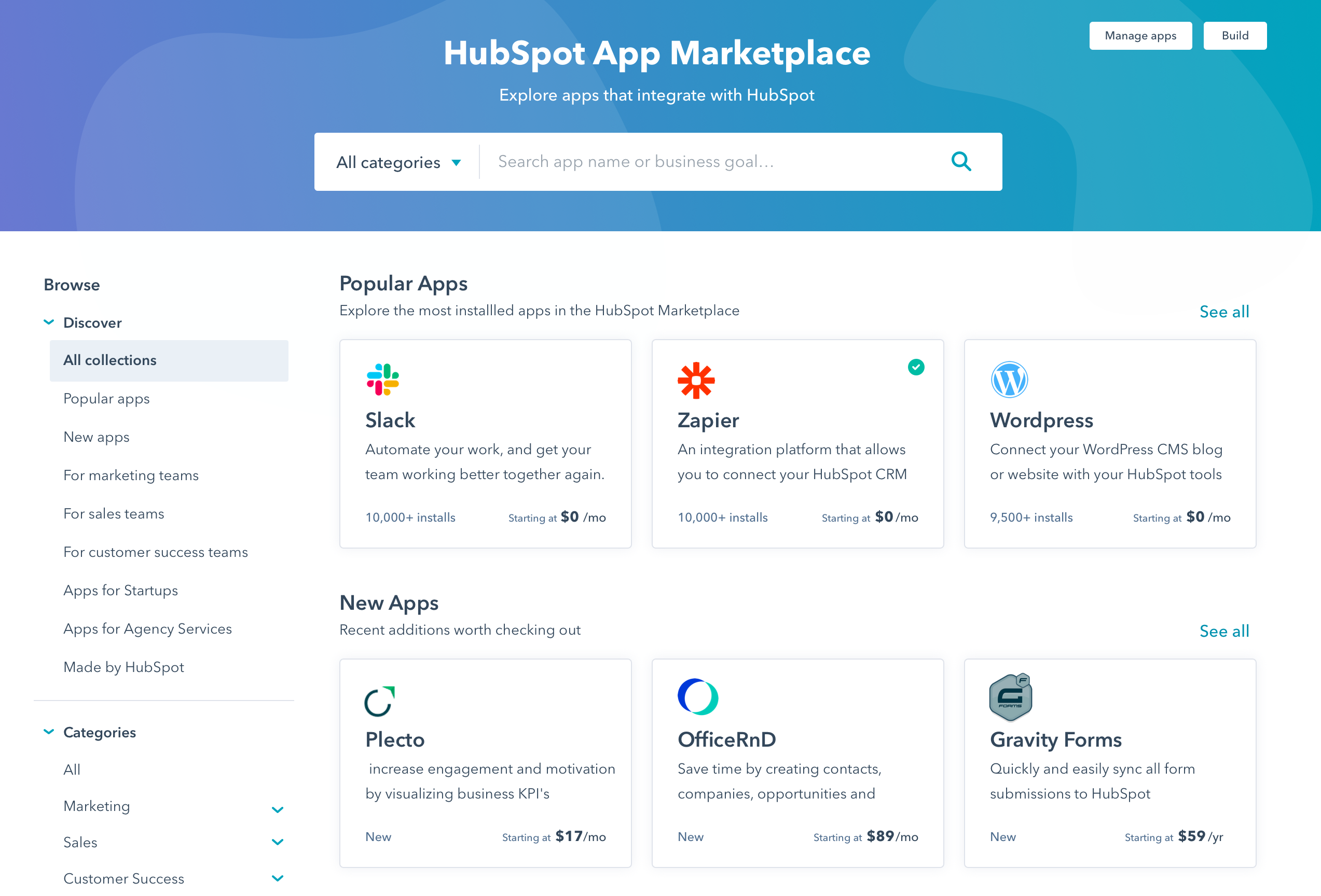 HubSpot Marketplace